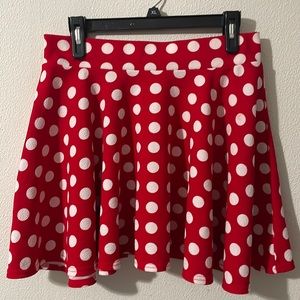 Red and White Polka Dot Skirt/ Minnie Mouse Costume